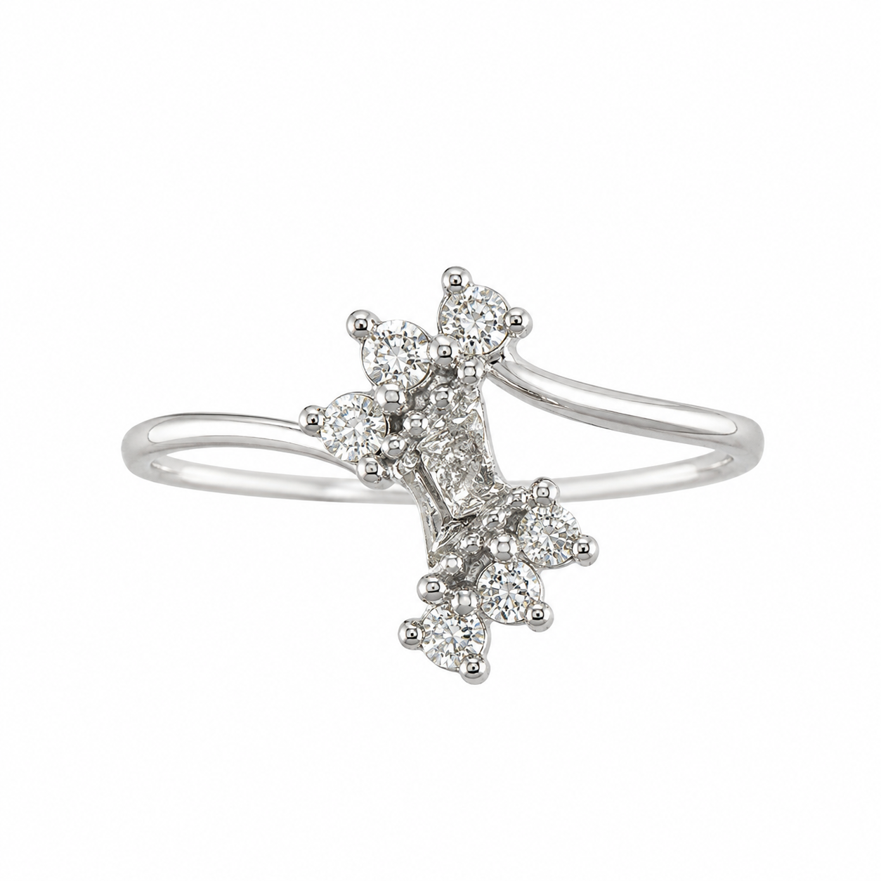 14K White Gold Women's Wedding Set 0.25 ct Natural Diamond