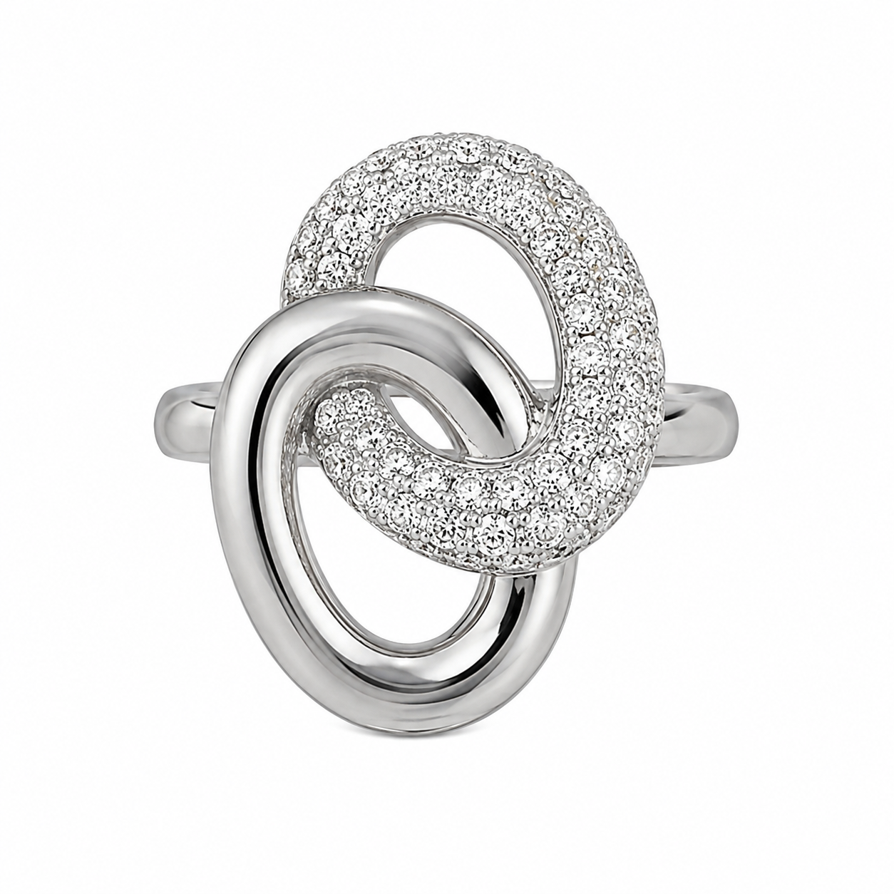 14K White Gold Women's Ring 0.20 ct Natural Diamond