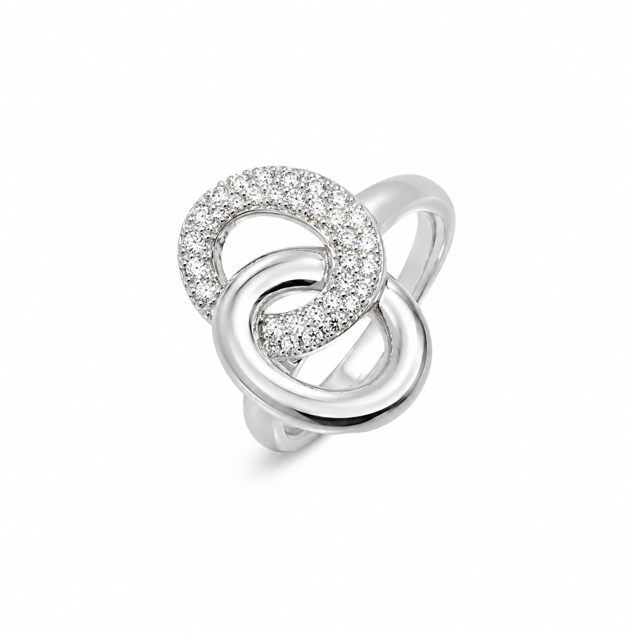 14K White Gold Women's Ring 0.20 ct Natural Diamond