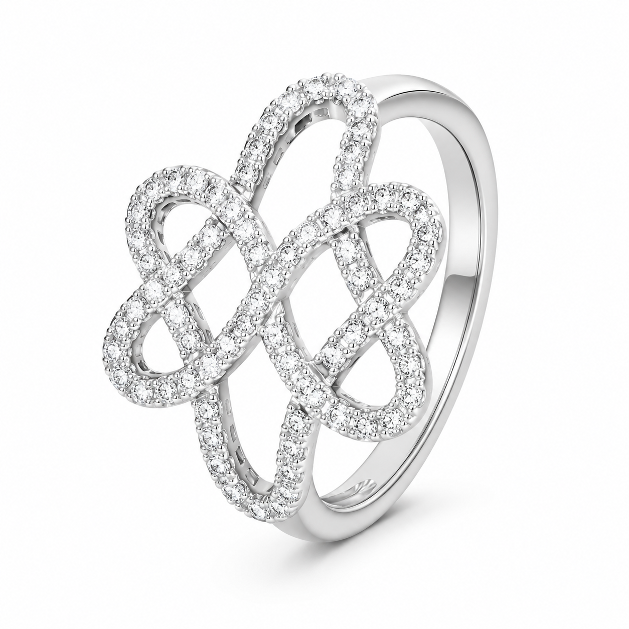 14K White Gold Women's Ring 0.33 ct Natural Diamond