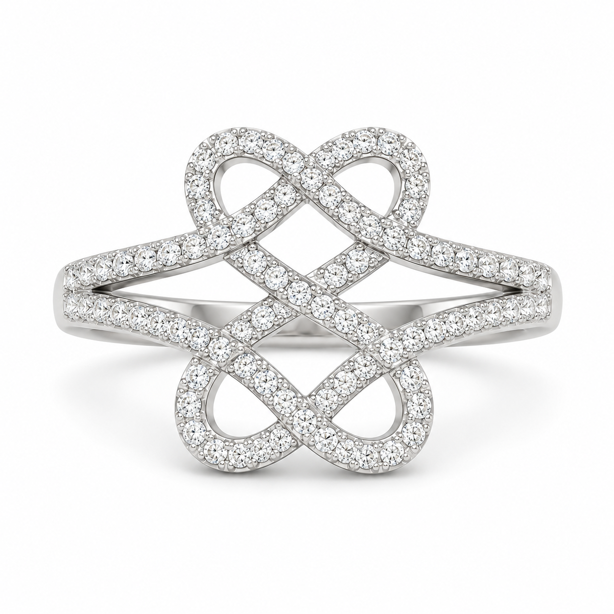 14K White Gold Women's Ring 0.33 ct Natural Diamond