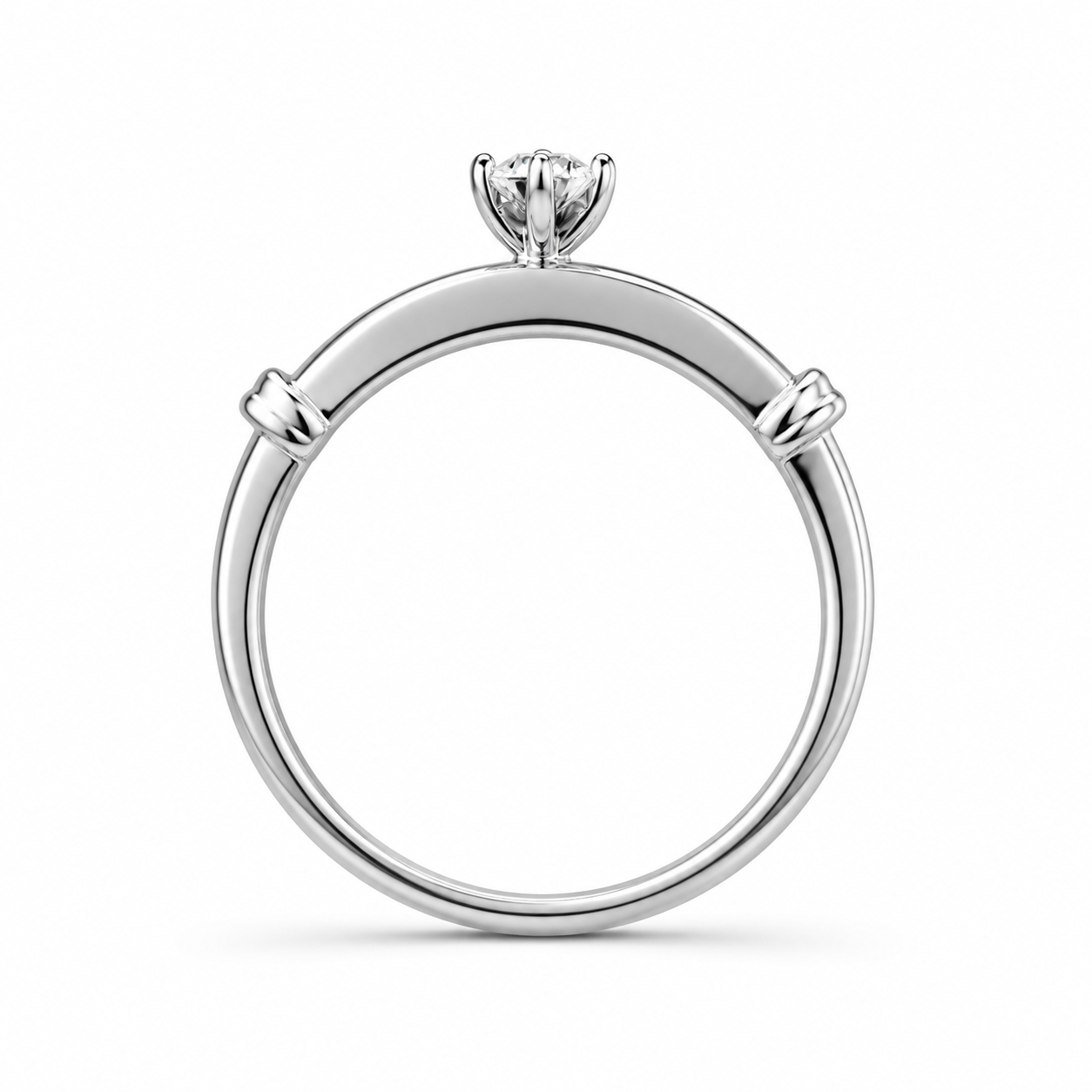 10K White Gold Women's Wedding Set 0.10 ct Natural Diamond