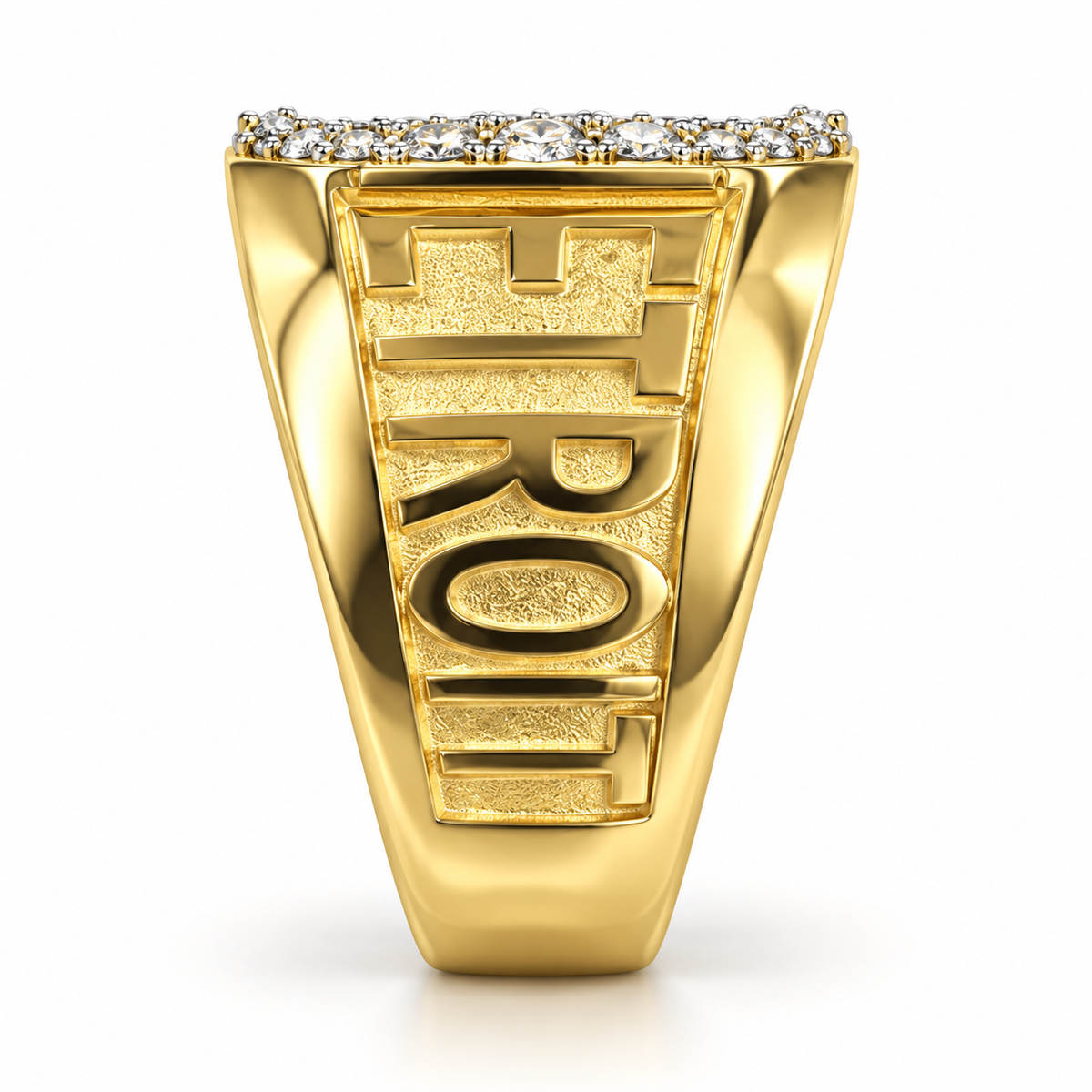 10K Yellow Gold “Detroit” Ring 0.50 ct Lab Grown Diamond