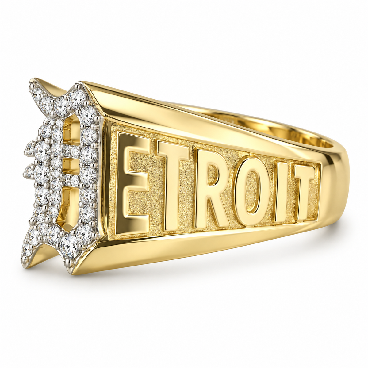 10K Yellow Gold “Detroit” Ring 0.50 ct Lab Grown Diamond