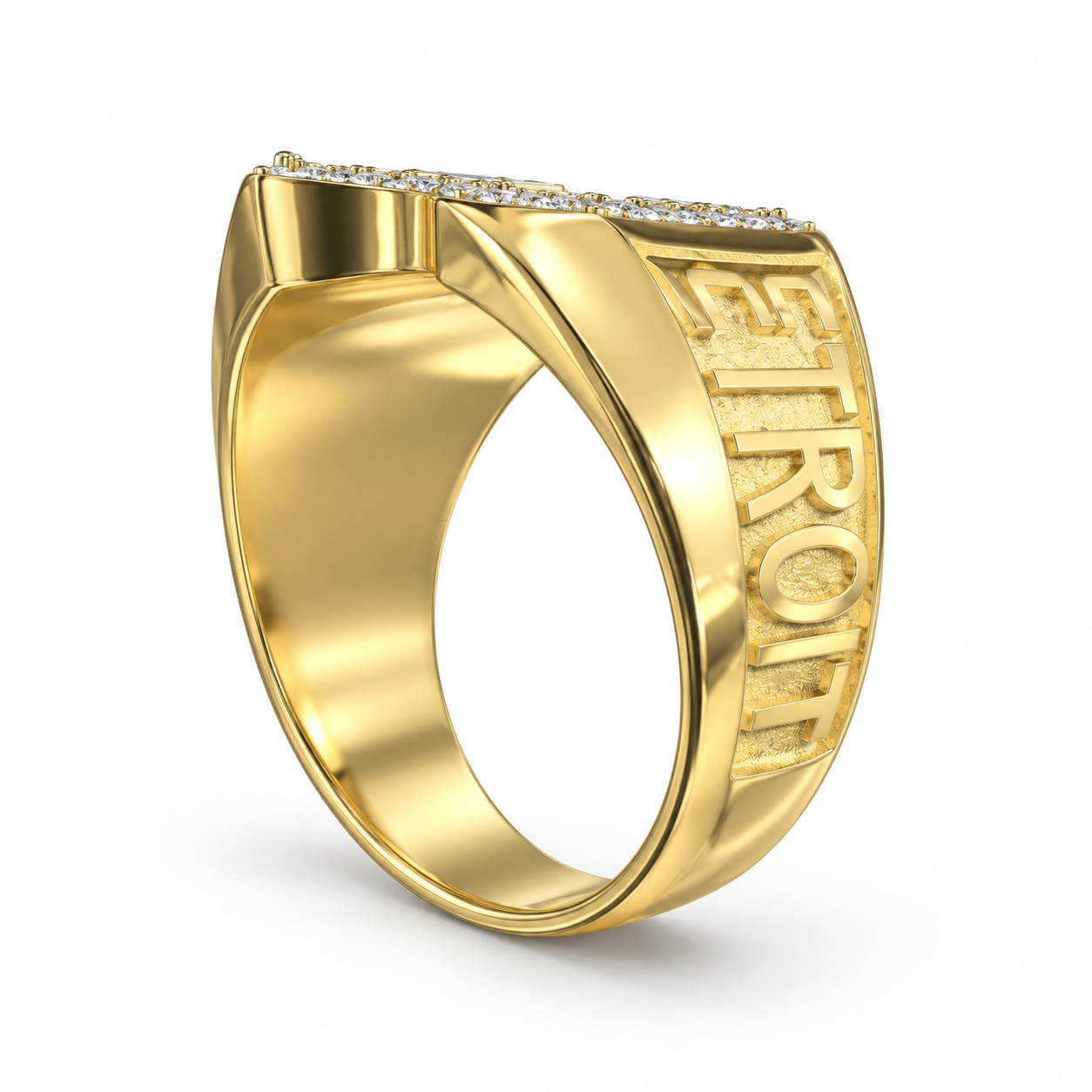 10K Yellow Gold “Detroit” Ring 0.50 ct Lab Grown Diamond