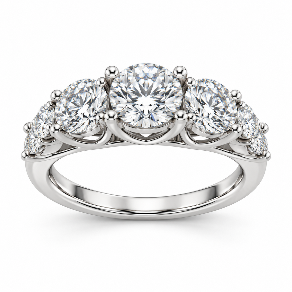 Sterling Silver Women's Ring 0.50 ct Lab Grown Diamond