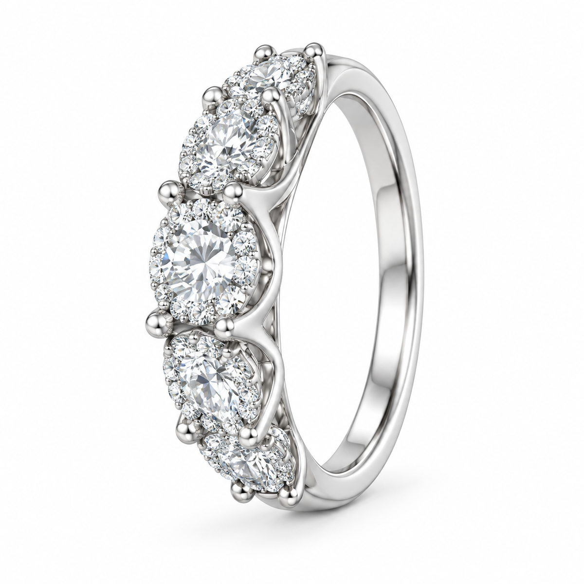 Sterling Silver Women's Ring 0.50 ct Lab Grown Diamond