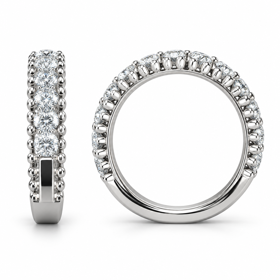 Sterling Silver Women's Ring 1.50 ct Lab Grown Diamond