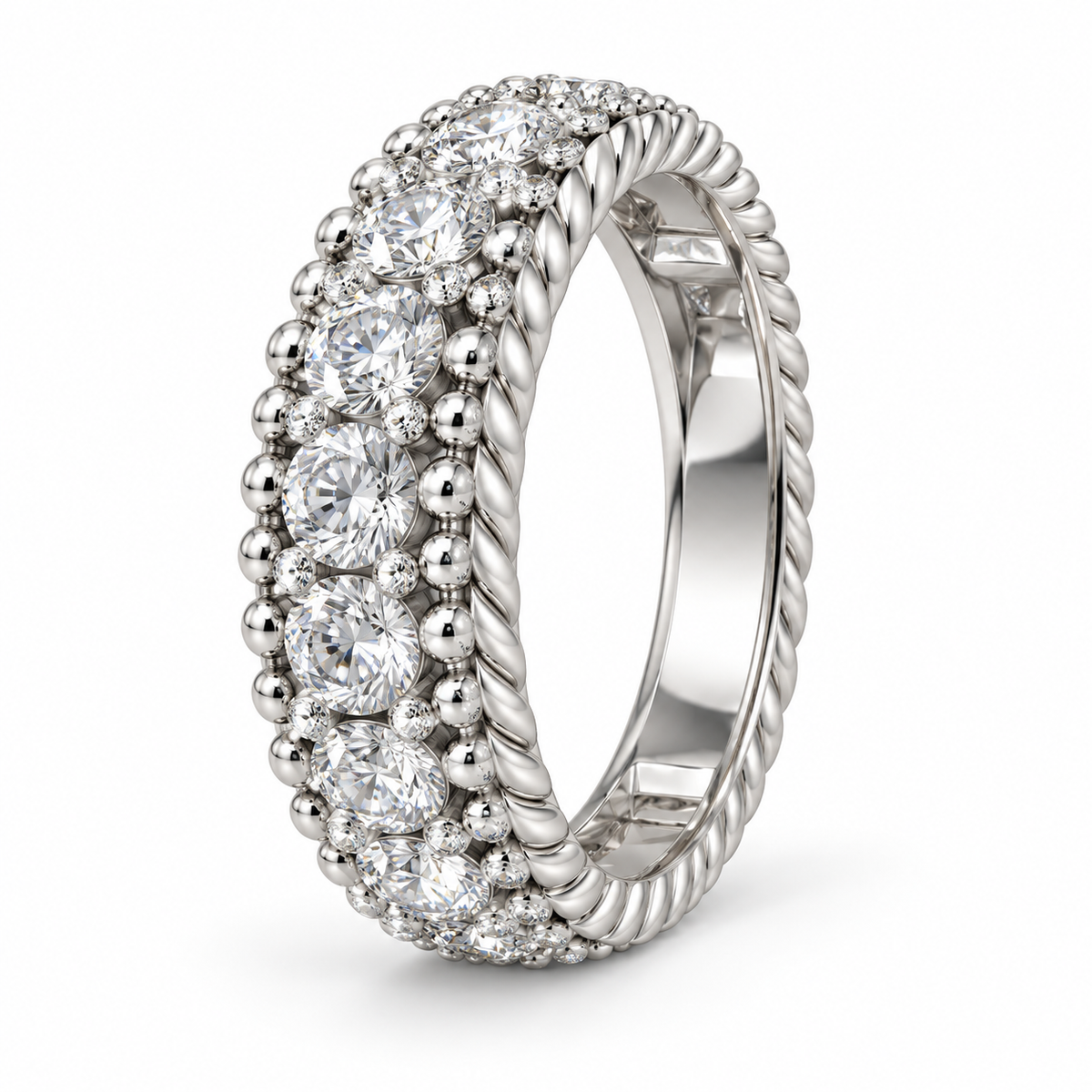 Sterling Silver Women's Ring 1.00 ct Lab Grown Diamond