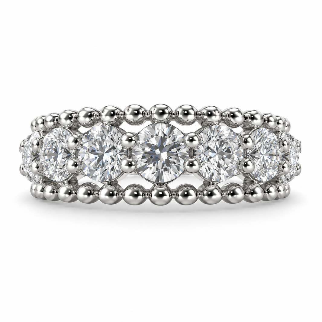Sterling Silver Women's Ring 1.00 ct Lab Grown Diamond