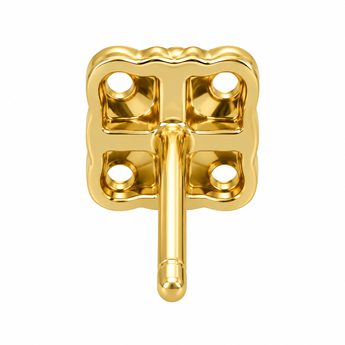 14K Yellow Gold Earrings 1.06 ct Natural Diamond
