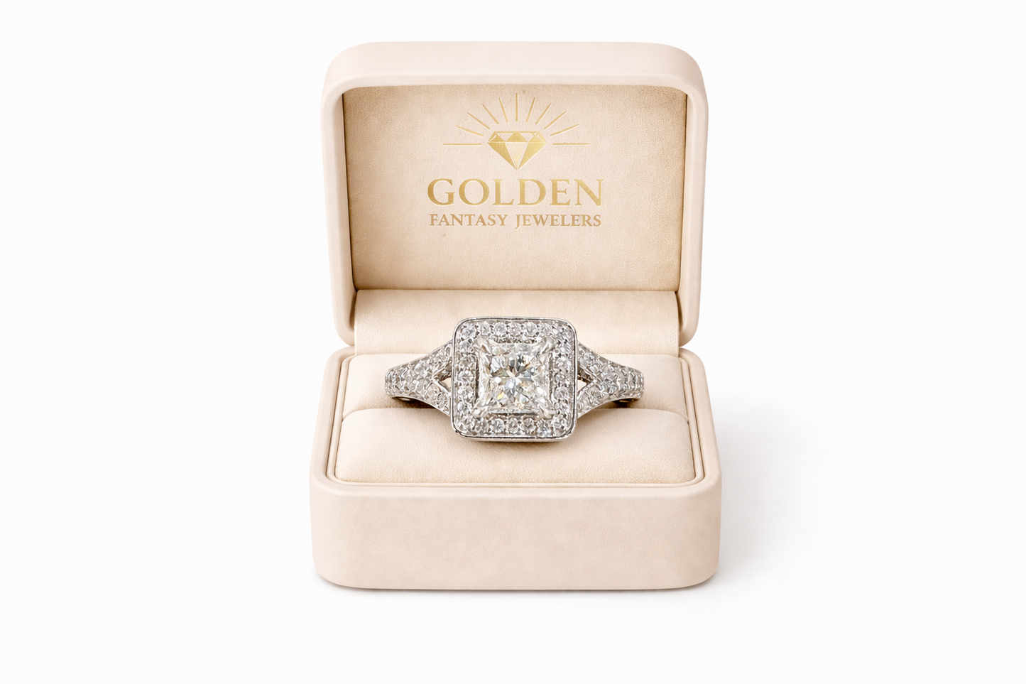 14K White Gold Women's Ring Round 0.25 Natural Diamond 1.00 ct