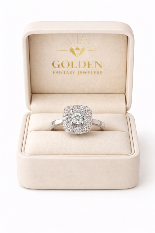 14K White Gold Ring 0.65 ct Natural Diamond