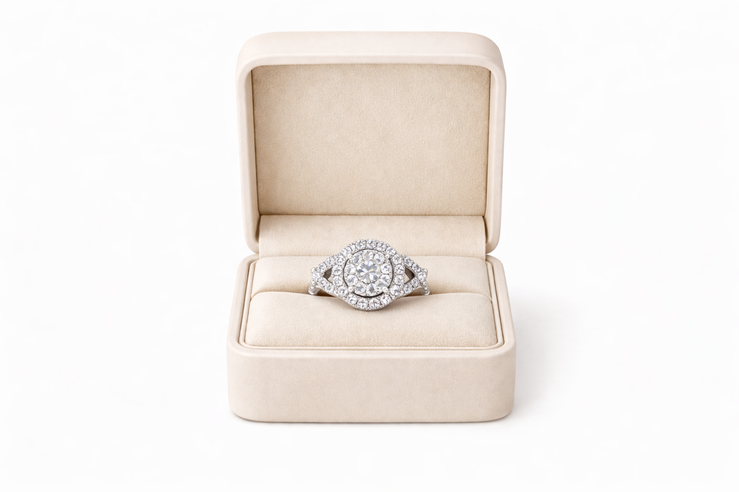 10K White Gold Women's Ring 1.00 ct Natural Diamond