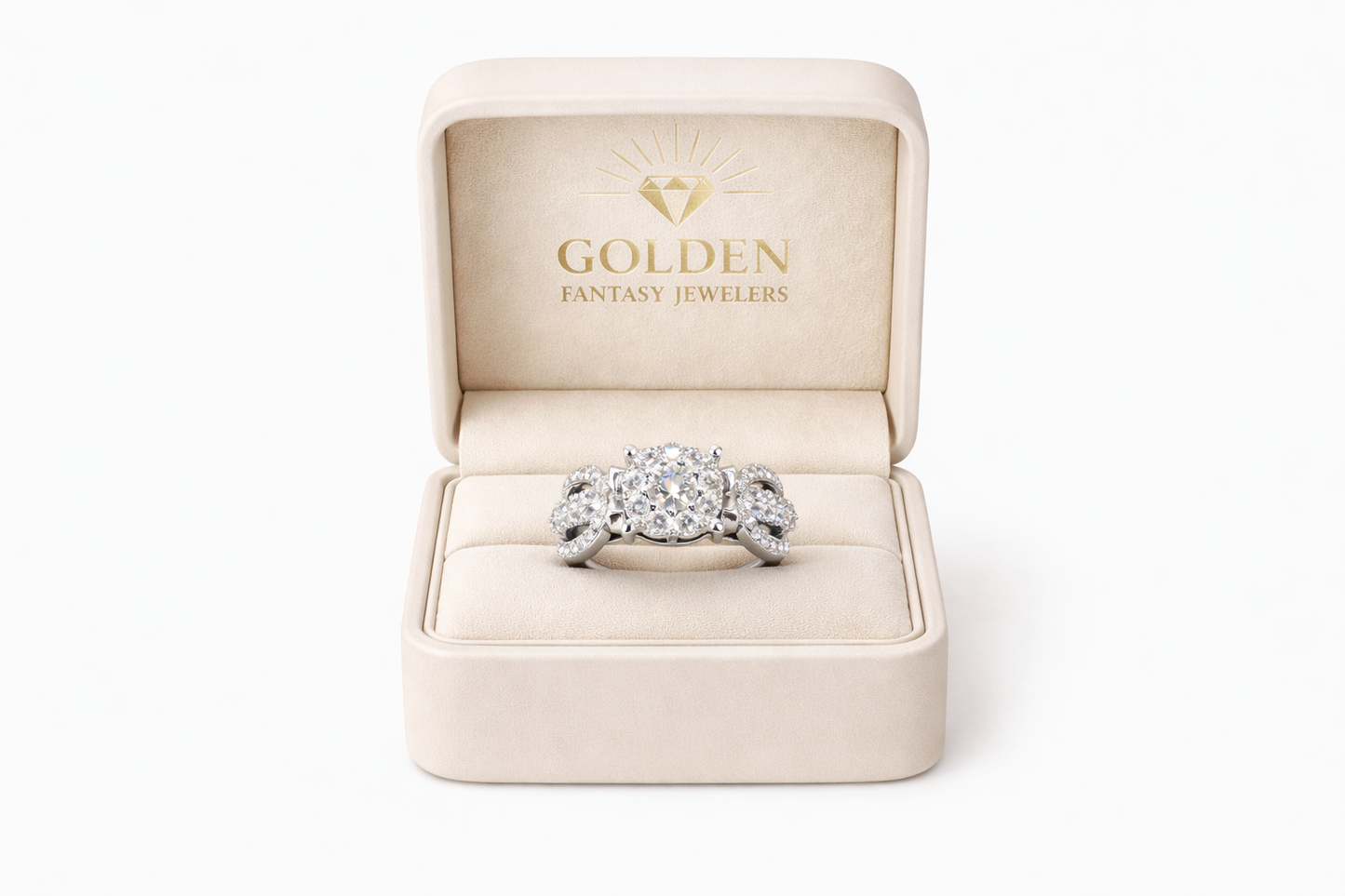 14K White Gold Women's Ring 1.27 ct Natural Diamond