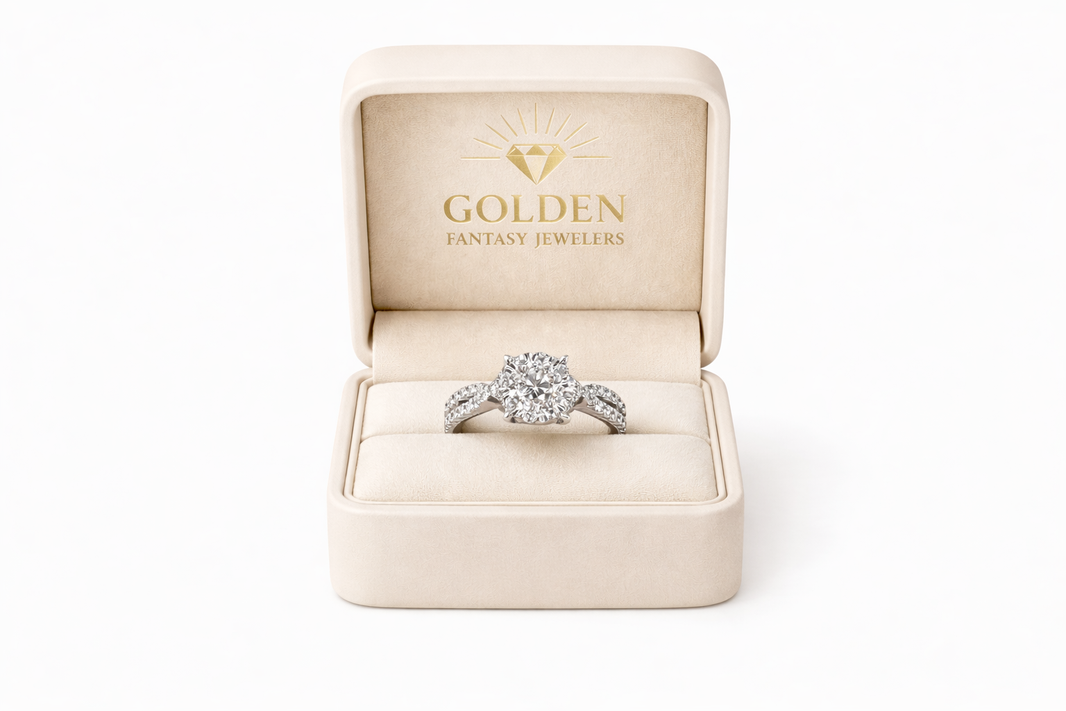 14K White Gold Ring 0.67 ct Natural Diamond