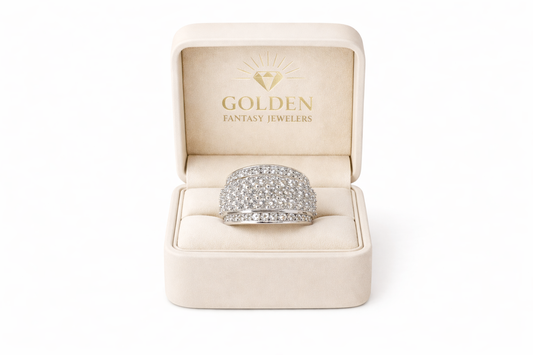 14K White Gold Women's Ring 2.00 ct Natural Diamond