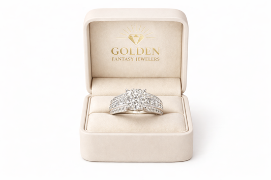 14K White Gold Women's Ring 1.53 ct Natural Diamond