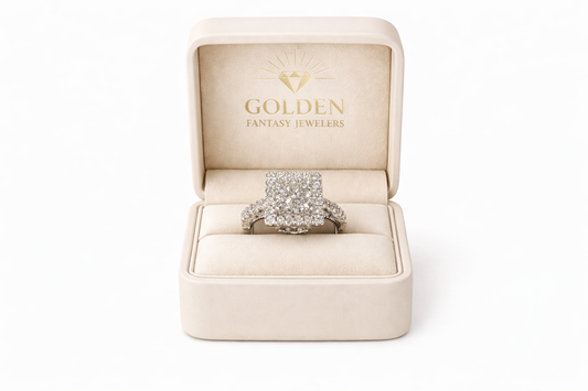 10K White Gold Ring 2.00 ct Natural Diamond