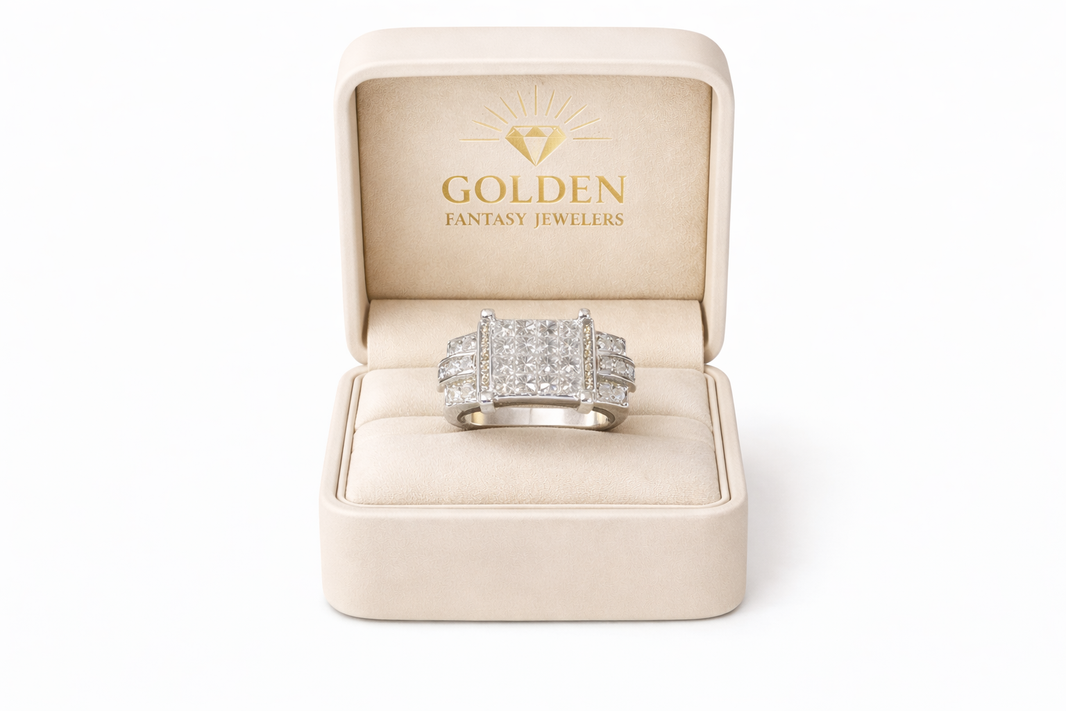 14K White Gold Ring 1.50 ct Natural Diamond