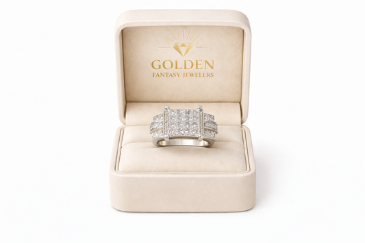 14K White Gold Ring 1.50 ct Natural Diamond