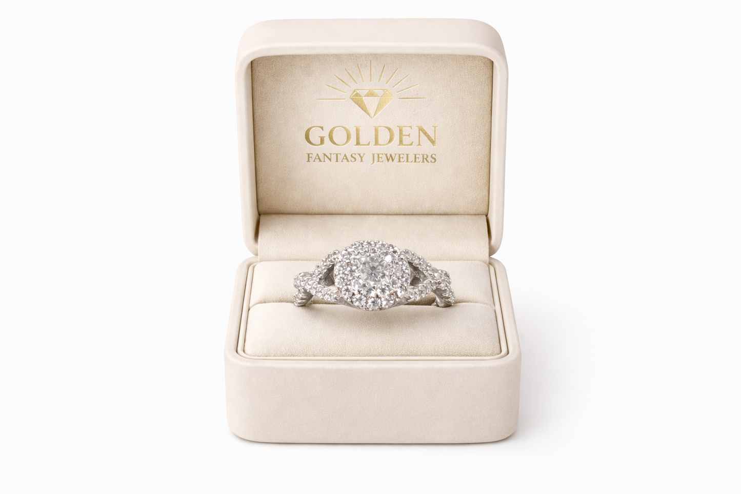 14K White Gold Women's Ring 0.84 ct Natural Diamond