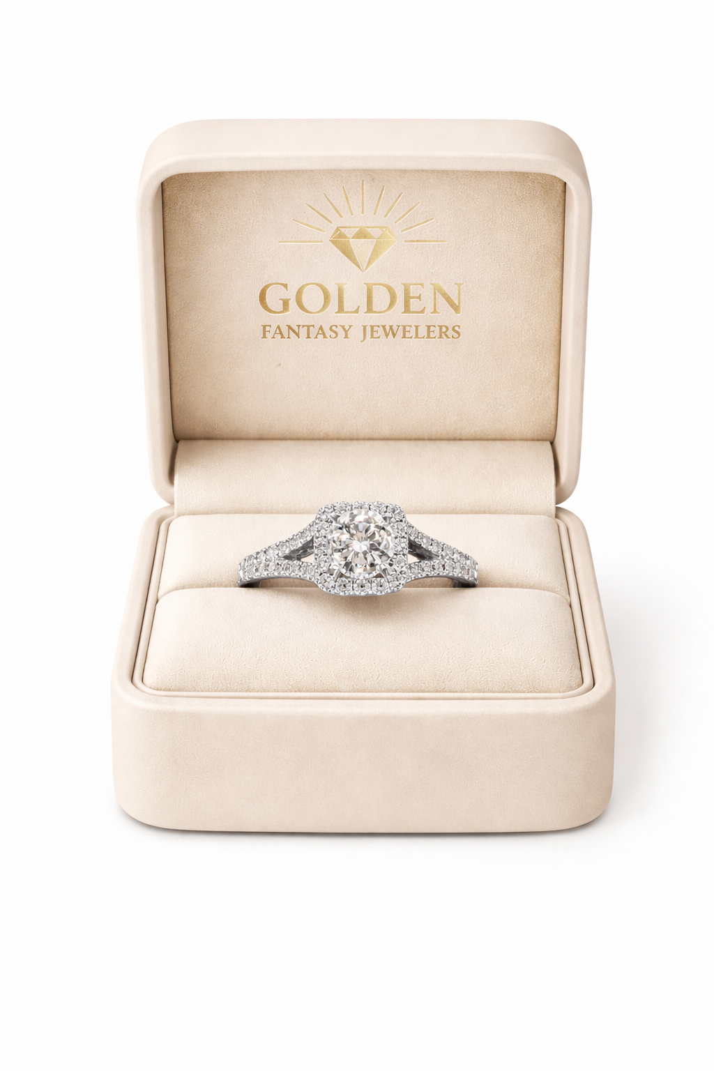 18K White Gold Ring 0.86 ct Natural Diamond