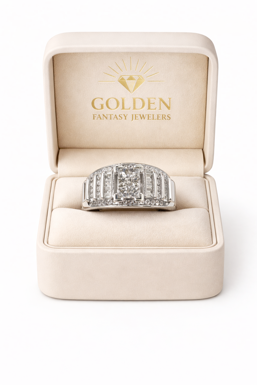 14K White Gold Women's Ring 1.06 ct Natural Diamond