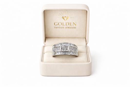 14K White Gold Women's Ring 0.85 ct Natural Diamond