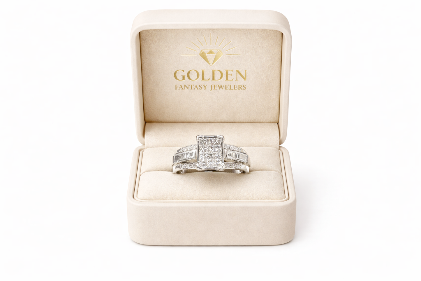 14K White Gold Ring 0.50 ct Natural Diamond