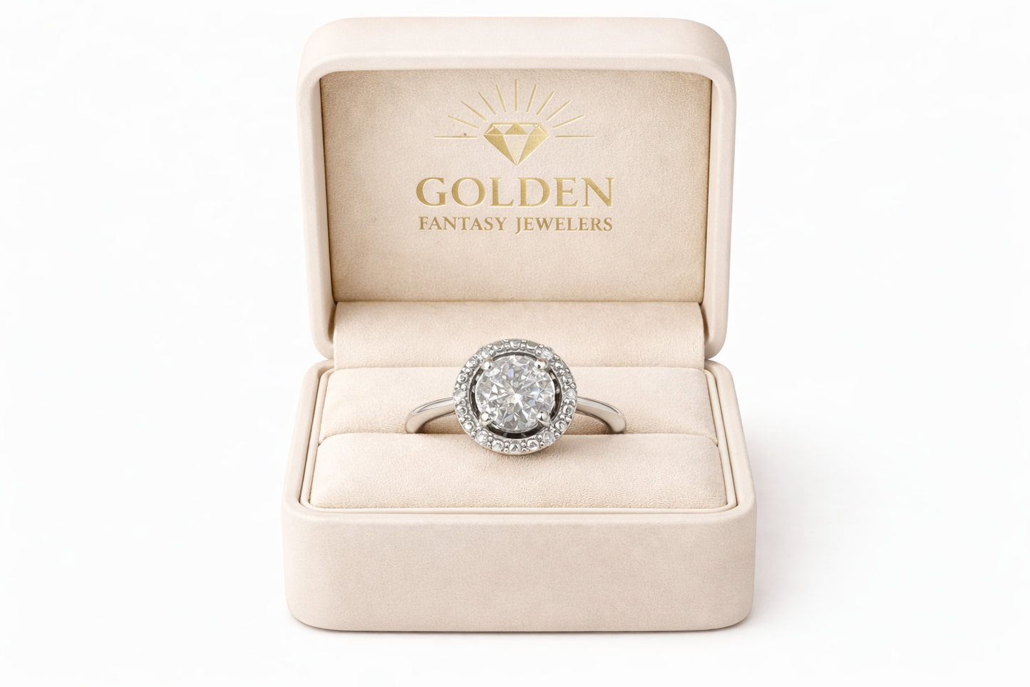 14K White Gold Ring 0.75 ct Natural Diamond