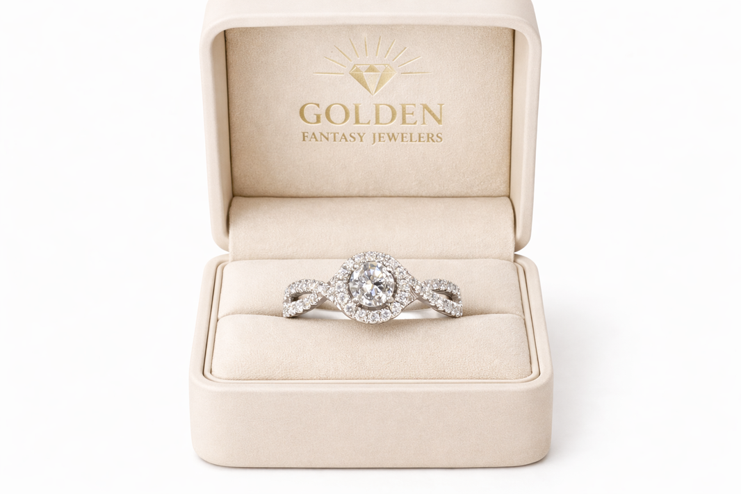 14K White Gold Ring 0.64 ct Natural Diamond