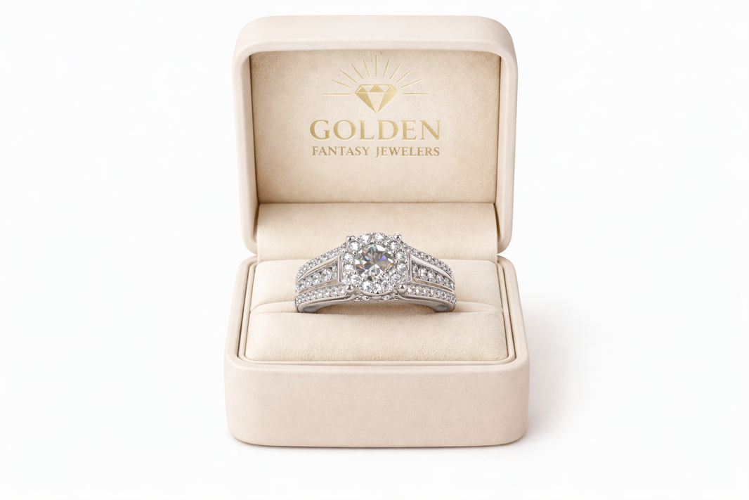 14K White Gold Women's Ring 1.00 ct Natural Diamond