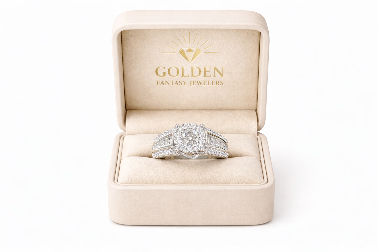 14K White Gold Women's Ring 1.00 ct Natural Diamond