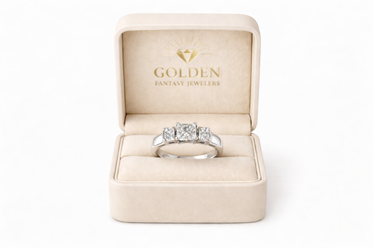 14K White Gold Women's Band 1.09 ct Natural Diamond