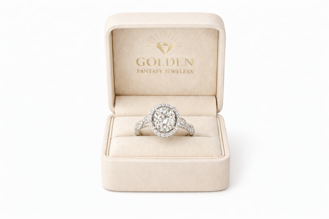 14K White Gold Women's Ring 0.82 ct Natural Diamond