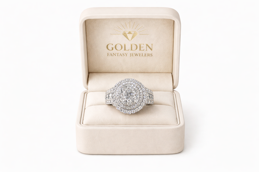 10K White Gold Women's Ring 2.00 ct Natural Diamond