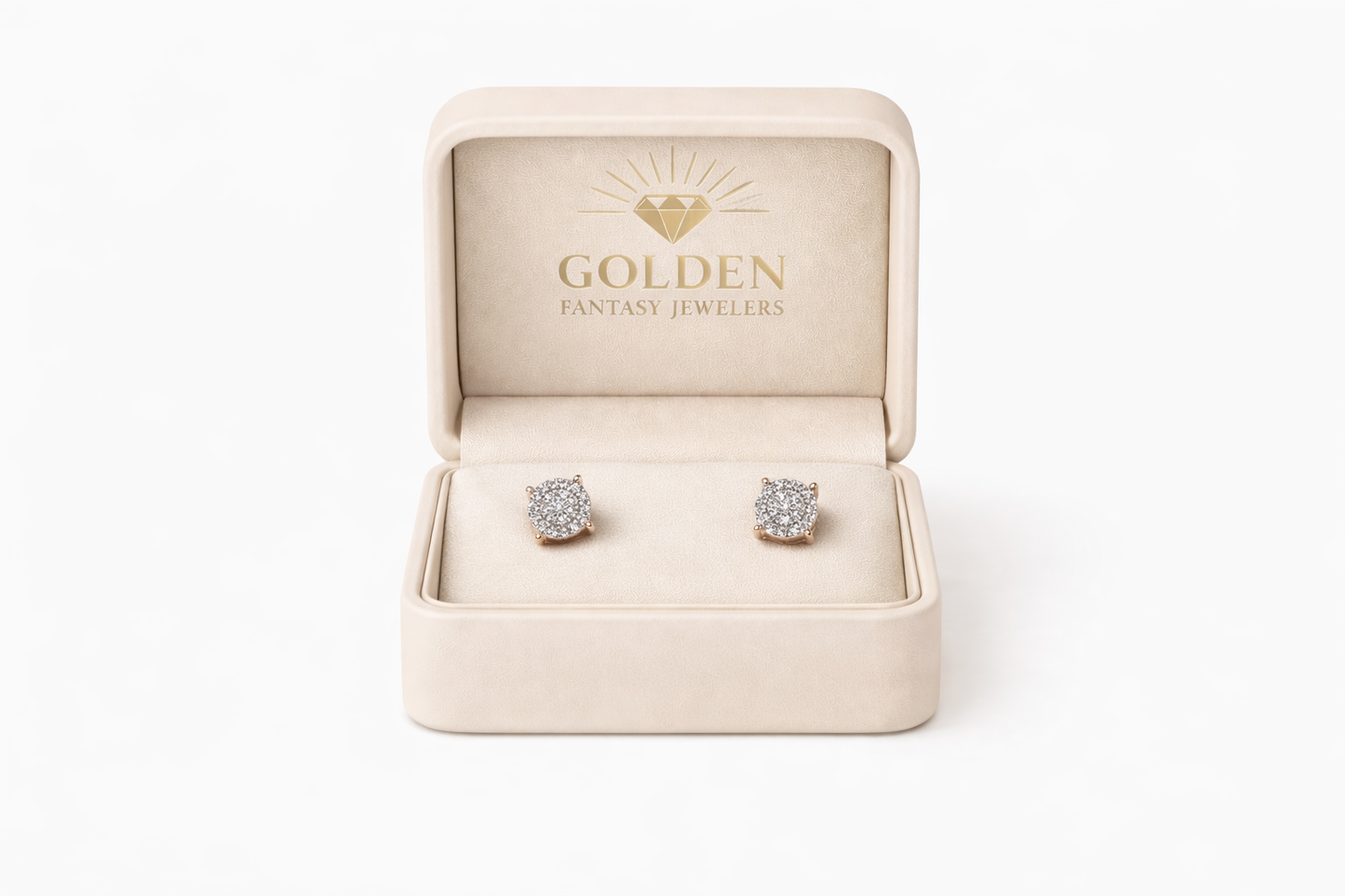 10K Rose Gold Women's Earrings 0.25 ct Natural Diamond