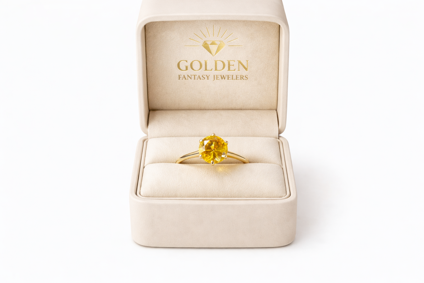 10K Yellow Gold Ring 1.50 CT Citrine