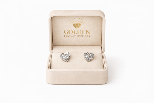 14K White Gold Women's Earrings 0.75 ct Natural Diamond