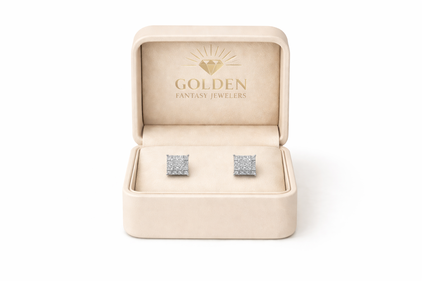 10K Yellow Gold Earrings 0.25 ct Natural Diamond