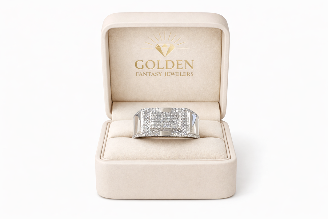 Sterling Silver Ring 0.35 ct Natural Diamond