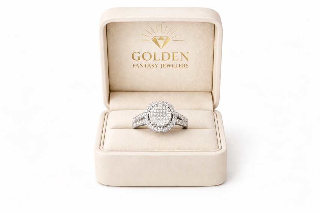 Sterling Silver Women's Ring 0.20 ct Natural Diamond