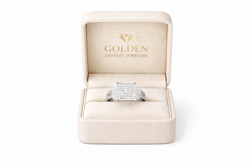 Sterling Silver Ring 0.40 ct Natural Diamond