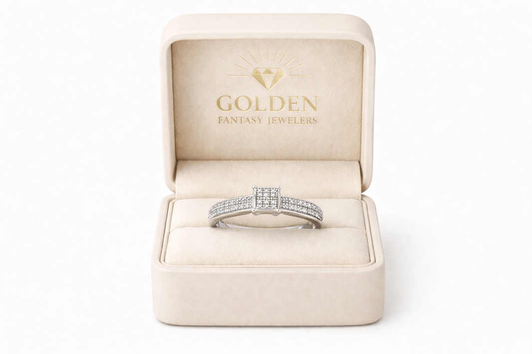 Sterling Silver Ring 0.05 ct Natural Diamond