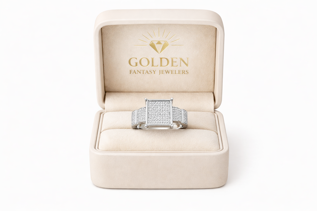 Sterling Silver Ring 0.25 ct Natural Diamond