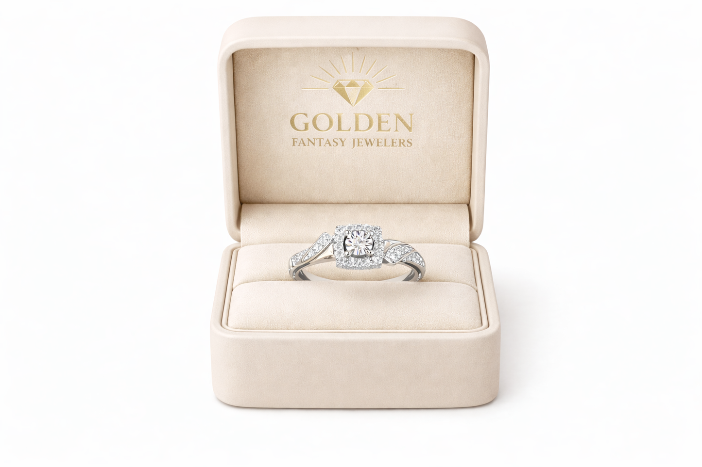 Sterling Silver Women's Ring 0.16 ct Natural Diamond