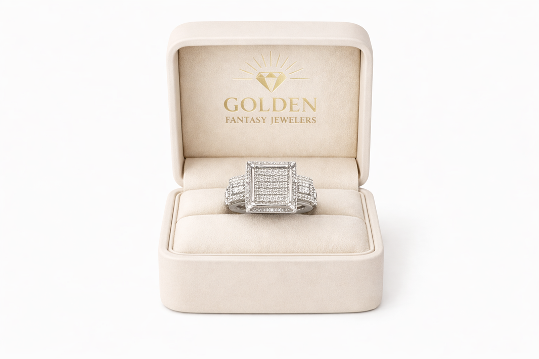 Sterling Silver Ring 0.46 ct Natural Diamond