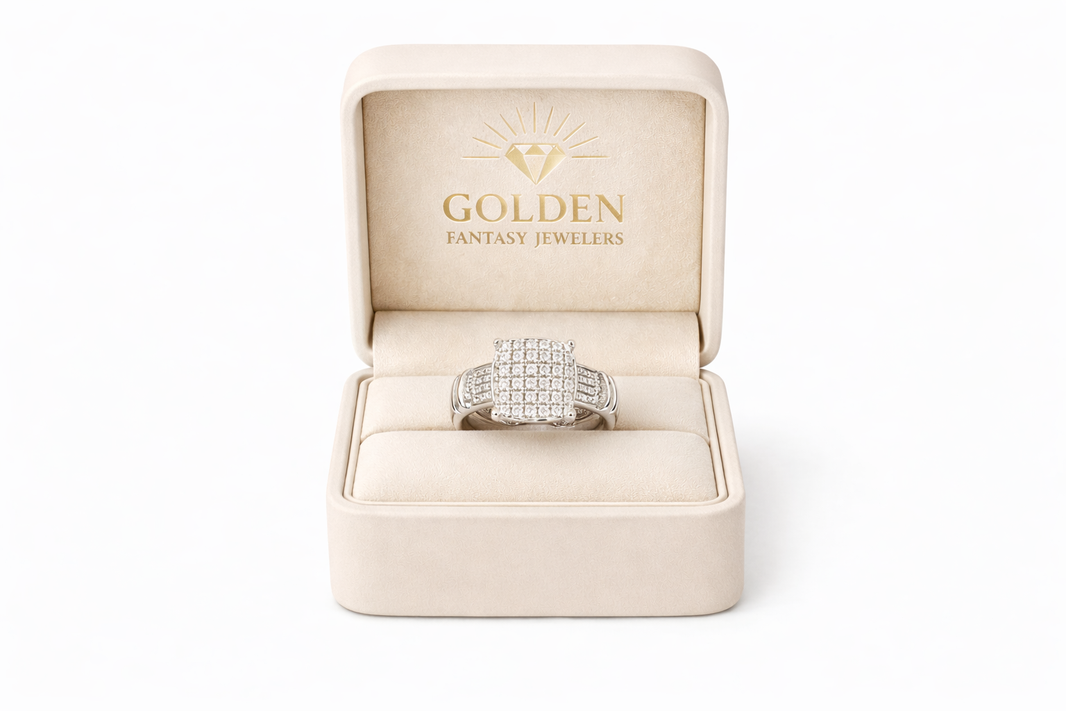 Sterling Silver Ring 0.10 ct Natural Diamond