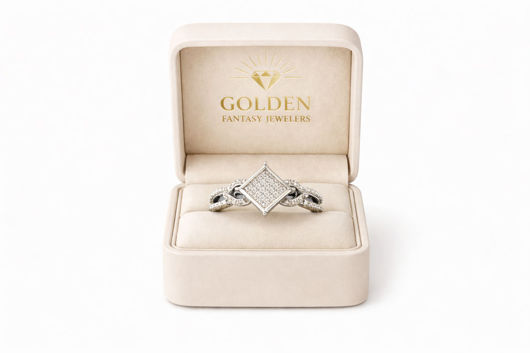 Sterling Silver Women’s Ring 0.10 ct Natural Diamond